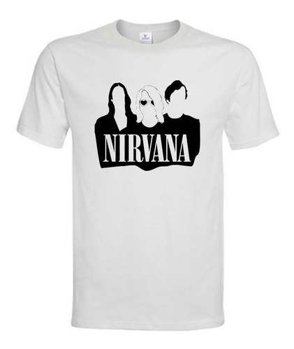 Polera Estampada Personalizada Banda Rock Nirvana