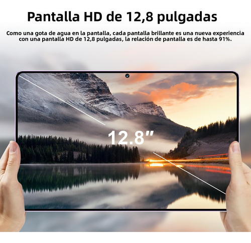 Tablet S12plus 16gb+128gb Android 13 Con Funda 5g Wifi 2sim
