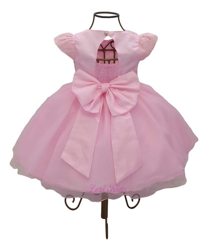 Imagem 2 de 2 de Vestido Luxo Infantil Jardim Encantado Borboletas + Tiara