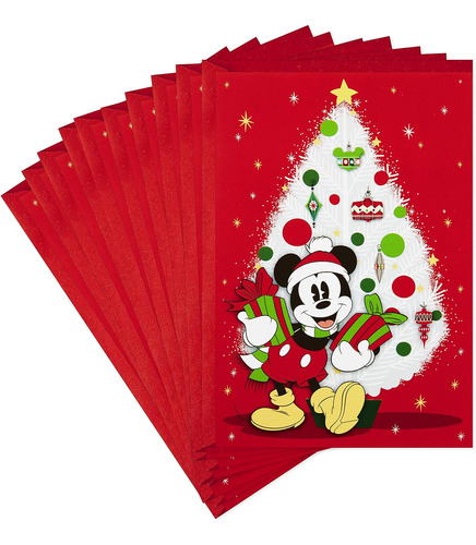 Juego De Tarjetas De Navidad De Disney, Diseño De Mickey Mou