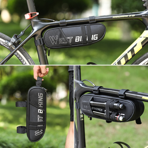 Bolsa Triangular Impermeable 13l Para Cuadro De Bicicleta