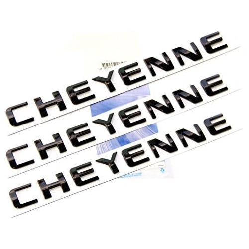 3 Emblemas De Placa Negra Oem  Cheyenne  Silverado 3d N...
