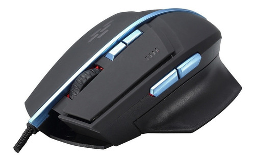 Mouse Gamer Crown Slide Optico 1200 / 3200 Dpi- Tvirtual Color Negro