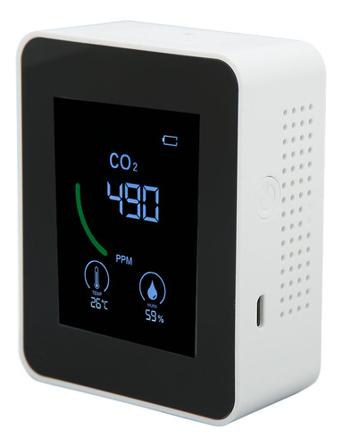 Detector De Dióxido De Carbono, Carga Usb, Sensor Tvoc