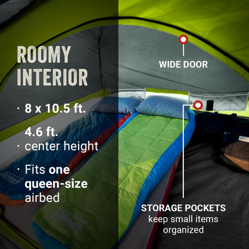 Tienda Skydome Resistente A La Intemperie Para 6 Personas Gris