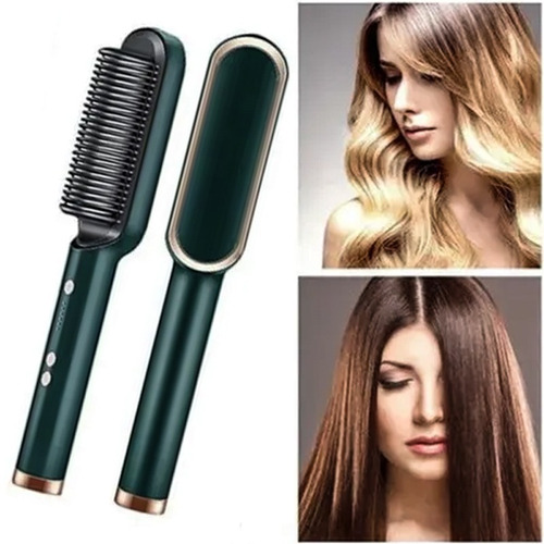Imagem 1 de 6 de Escova Alisamento De Cabelo Cerâmica Ânion Eu Plug
