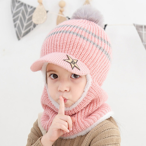 Sombrero Con Capucha Para Niñas Y Niños, Cálido, De Invierno