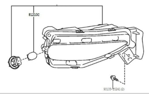 Luz Parachoque Trasero Fortuner 2024 Legender 