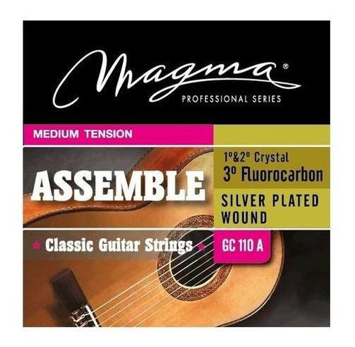 Cuerdas Assemble Magma Guitarra Criolla Tension Media O Alta