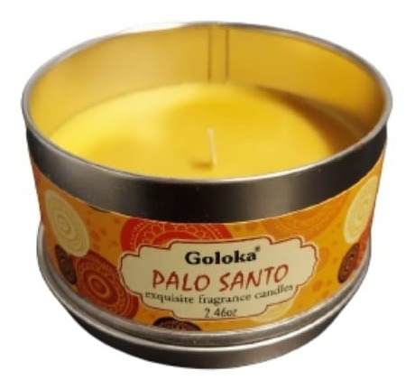 Imagem 4 de 4 de Vela Aromatica Indiana Goloka Duração De 6 Horas Palo Santo