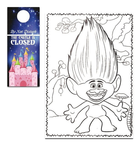 Dreamworks Trolls Coloring Y Book Set - 2 Libros De Trolls,