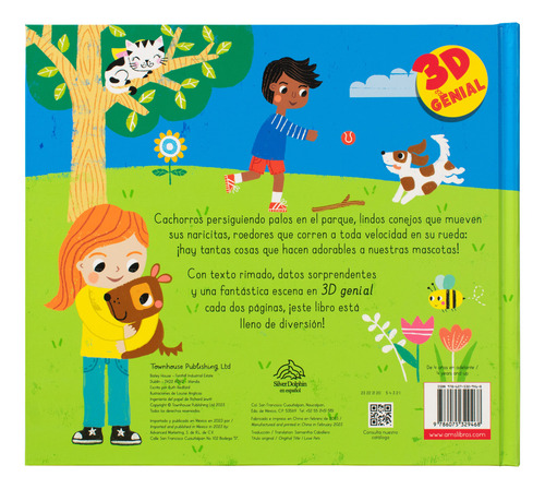 Mascotas Adorables / Pd. (libro Pop-up), De Redford, Ruth. Editorial Silver Dolphin Infantil, Tapa Dura En Español, 1