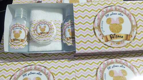 Set En Caja + Toalla + Jabon + Crema + Gel Souvenris X 10