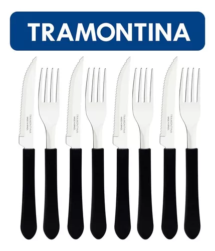 Kit Restaurante 24 Talheres Tramontina 12 Garfos + 12 Facas - ZOOM