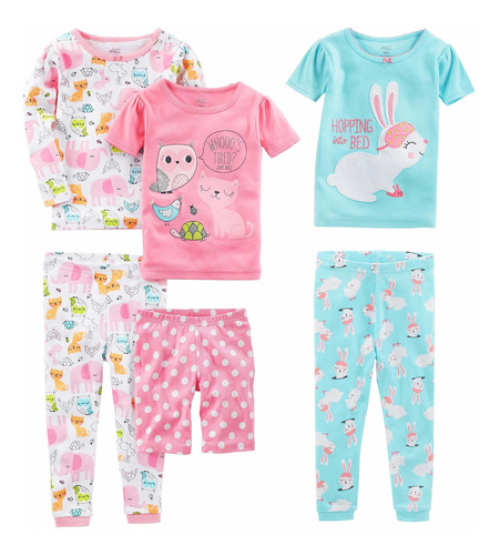 Simple Joys By Carter's - Conjunto De Pijama Ajustado De Al.