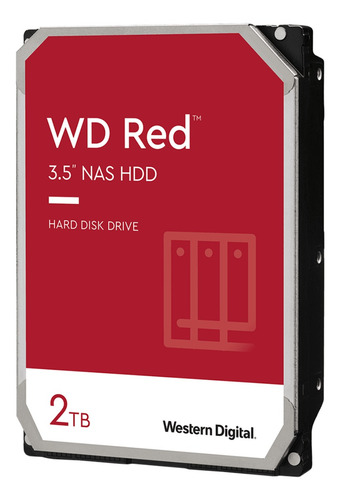 Disco NAS interno Western Digital WD Red WD20EFAX 2TB rojo