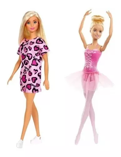 Boneca Barbie Fashion Loira Vestido Rosa Mattel Original em Promoção na  Americanas