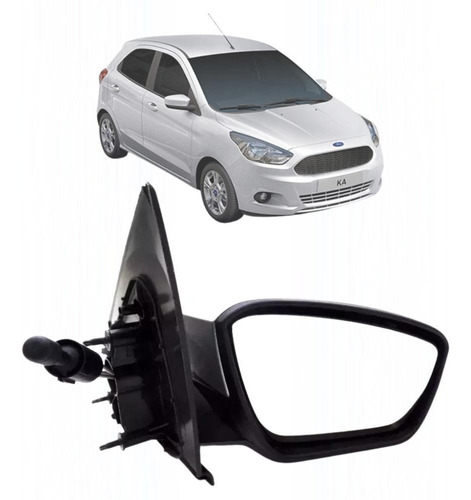 Espelho Retrovisor Ford Ka 2015 A 2020 Lado Direito