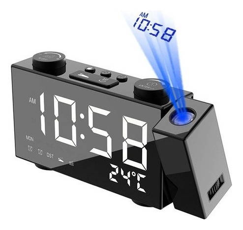 6 Inch Digital Fm Projection Radio Alarm Clock 6
