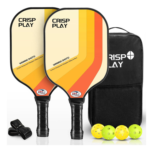 Crispplay Juego De 2 Palas De Pickleball Aprobadas Por Usapa