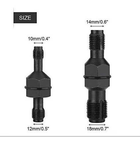Imagen 2 de 4 de Juego Grifo Para Bujia Acero Carbono M. Negro