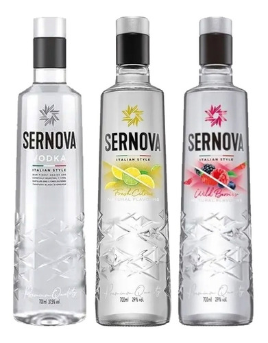 Vodka Sernova + Fresh Citrus + Wild Berries 700ml 01almacen