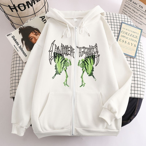 Xsx Sudadera Con Capucha Harajuku Y2k De Skull Butterfly Str