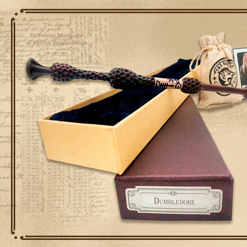 Imagen 3 de 5 de Varita De Albus Dumbledore Sauco Caja + Saco - Harry Potter