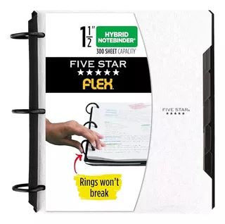 Flex Refillable Notebook + Study App, College Ruled Pap...
