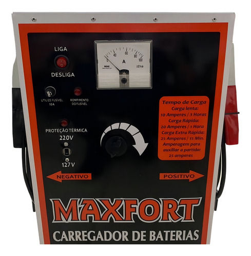 Carregador De Bateria Automotivo Aux Part. 100a 12v Caminhão