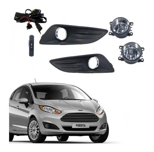 Kit Full Completo Neblineros Ford Fiesta  2014 Al 2017