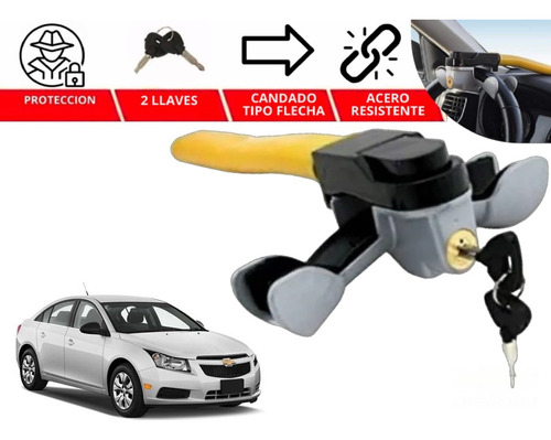 Candado Bastón Seguridad Volante Hammer Antirobo Cruze 2014