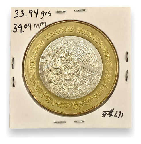 Moneda Bimetalica 100 Pesos Estado Chiapas Fase 2 Año 2006 (Usado)