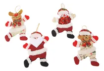 Comprar Adornos Para Árbol De Navidad, 4 Piezas De Tela De Algodón,