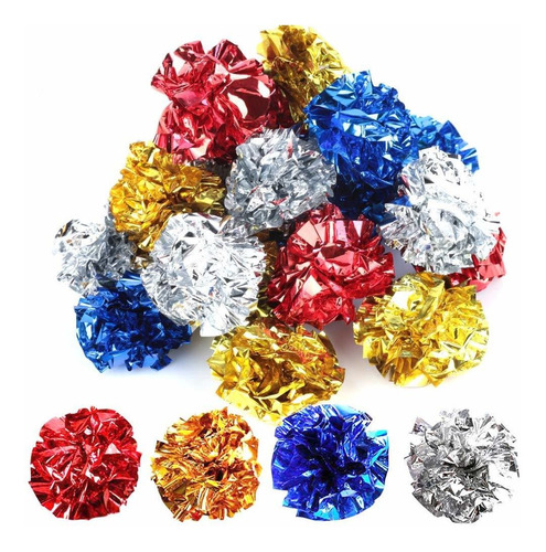  Crinkle Balls Cat Toys,  Pack  Al Mylar Crinkle Balls,...