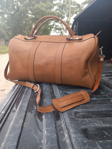 Imagen 7 de 7 de Bolso De Viaje De Cuero Marca Lazo