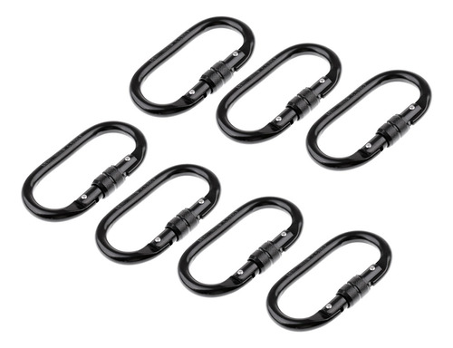 7pcs Mosquetón 25kn Para Alpinismo Escalada Deportiva