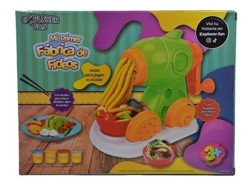 Imagen 1 de 4 de Mi Primer Fabrica De Fideos Pastas Juego De Masas 8002 Edu