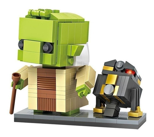 Loz Brickheadz Star Wars - Yoda & R2q5 Miniblocks