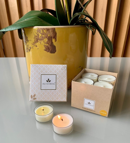 Imagem 4 de 5 de Kit Vela Aromática Premium Verbena C/12 Mini Velas Perfumada