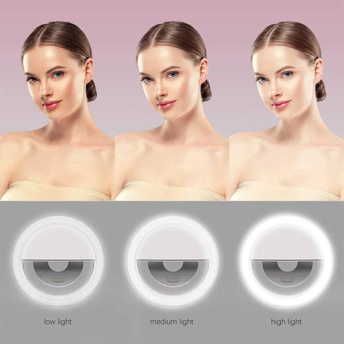 Aro De Luz Recargable Para Celular Hua Feng