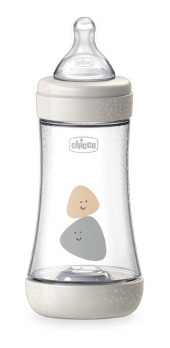 Imagen 4 de 6 de Mamadera Chicco Perfect5 240ml 2m+ Flujo Medio Natural Color Natural