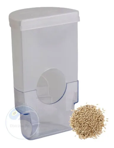 Extensor de semillas para 2 bebederos Half Moon, producto opcional, extensor de bebedero 1:1 y 1 extensor de comedero para media luna (completo), color blanco