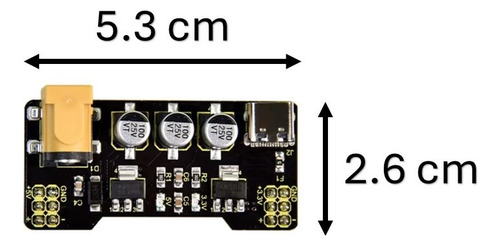 Fuente Modulo De Voltaje Adaptador Para Protoboard Usb C