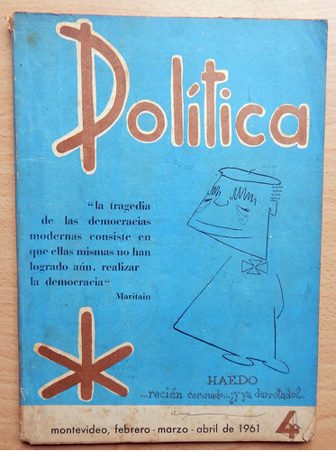 Revista Política Número 4 Montevideo 1961