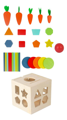 Juguetes De Madera, Juego De De Zanahorias, Juguete De
