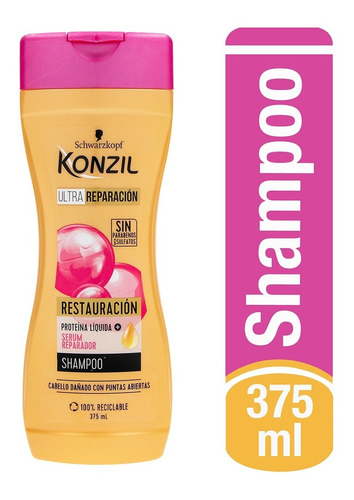 Shampoo Konzil Ultra Reparación Restauración 375ml