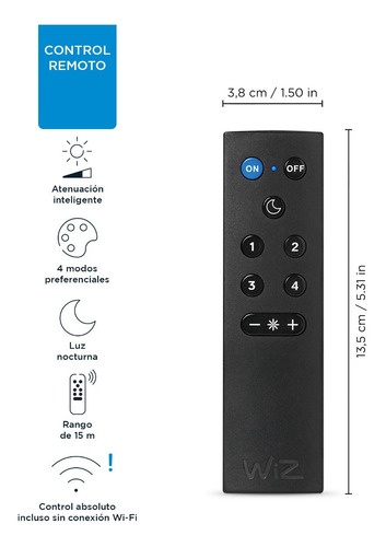Imagen 5 de 10 de Control Remoto Inteligente Wiz Wi-fi Wizmote