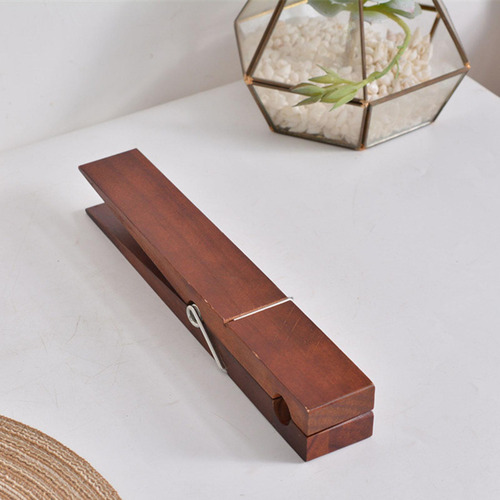 Clip De Toalla De Madera, Pinza Grande Para Colgar Paños B.