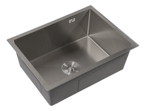 Bacha Pileta De Cocina Simple Acero 304 Hausar Essenz 60x45 Acero